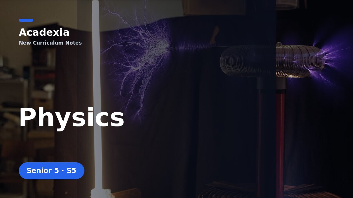 S5 Physics — New Curriculum Notes