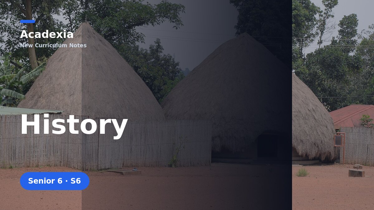S6 History — New Curriculum Notes